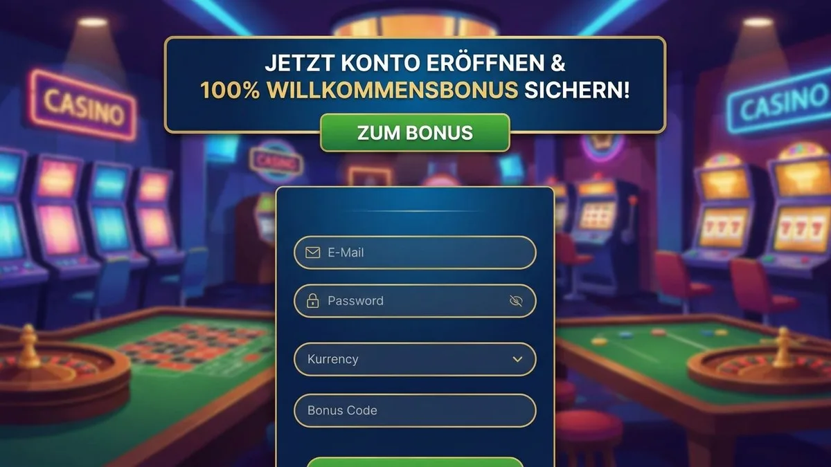 Registrierung mit Bonus